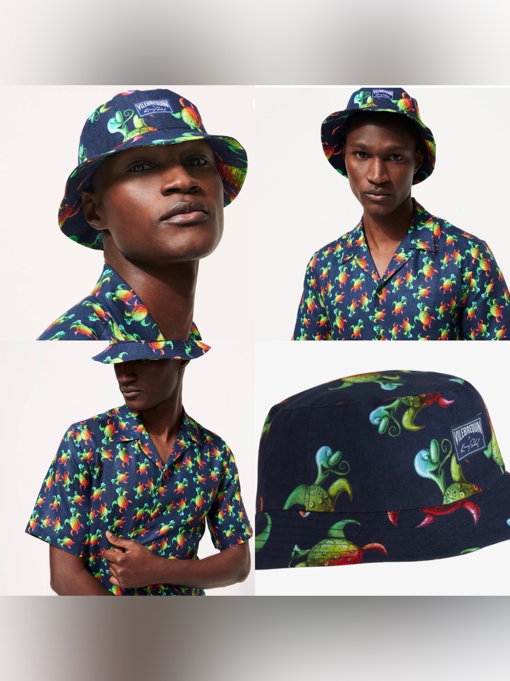 🔥 $145 Vilebrequin X JRP Editions Kenny Scharf Bucket Hat 🔥